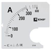 Шкала сменная для A961 300/5А-1,5 PROxima | код  s-a961-300 | EKF